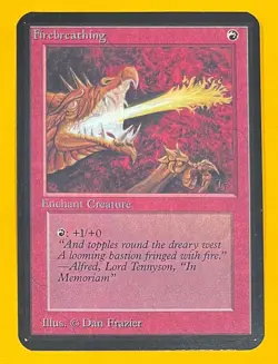 MTG FIREBREATHING Alpha (OldManMTG 013-610) - Image 1