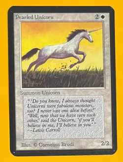 MTG PEARLED UNICORN Alpha (OldManMTG 013-709) - Image 1