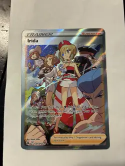 Pokemon Irida Trainer Supporter Full Art Ultra Rare Holo GG63/GG70 Crown Zenith - Image 1