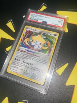 Pokemon 2020 Vivid Voltage Jirachi 119/185 Amazing Rare Holo PSA 9 Graded - Image 1