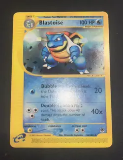 Pokemon Cards Blastoise 36/165 Expedition Base Set Rare MP - Image 3