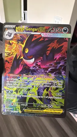 MEGA GENGAR EX 284 / 217 Pokemon Ascended Heroes Chase SPECIAL ILLUSTRATION RARE - Image 1