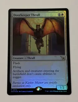 MTG Doorkeeper Thrull - Murders at Karlov Manor FOIL LP - Image 1