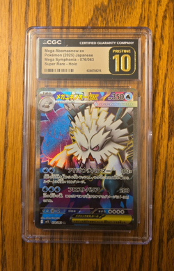 CGC Pristine 10 Mega Abomasnow ex 076/063 M1s Japanese SR Holo 2025 - Image 1
