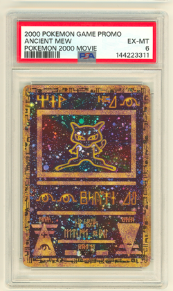 2000 POKEMON GAME MOVIE ANCIENT MEW POKEMON PSA 6 FRESHLY GRADED - Image 1