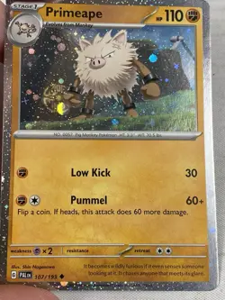 Pokemon TCG Annilihape SVP 032 Mankey Primeape Cosmos Holo Promo NM - Image 5