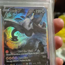 Pokemon TCG Lugia V 186/195 Silver Tempest FAN ART! CERT WORKS - Image 5
