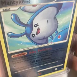 Pokemon TCG Mantyke 55/130 Diamond and Pearl Reverse Holo Uncommon Eng 2007 NM - Image 3
