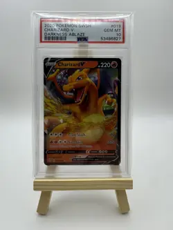 Charizard V # 019/189 Darkness Ablaze PSA 10 Gem Mint Pokemon Card 2020 SWSH - Image 1