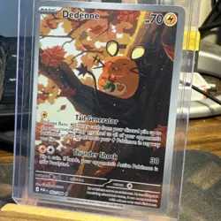 Dedenne Full Art Holo Pokemon Card POR 093/088 HP 70 Thunder Shock Basic - Image 1