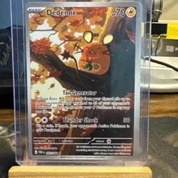 Dedenne Full Art Holo Pokemon Card POR 093/088 HP 70 Thunder Shock Basic - Image 2