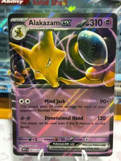 Alakazam ex 065/165 Double Rare 2023 Pokemon Scarlet & Violet 151 English NM - Image 1
