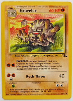 Pokemon - Graveler - 37/62 - Fossil Set - NM/M - Image 1