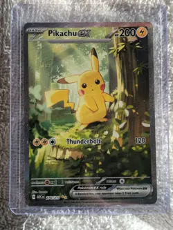 Pikachu ex 276/217 Ascended Heroes SIR Full Art Holo English Pokemon TCG - Image 1