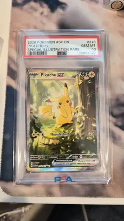 Pokemon TCG Pikachu ex 276/217 SIR Ascended Heroes PSA 10 - Image 1