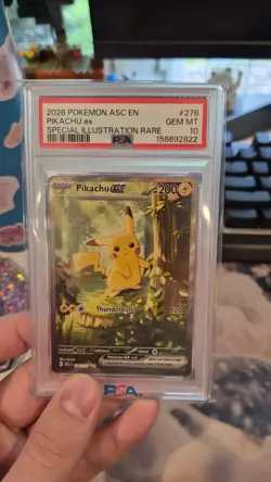 Pokemon TCG Pikachu ex 276/217 SIR Ascended Heroes PSA 10 - Image 3