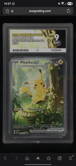 Pikachu Ex SIR 276/217 Ascended Heroes Ace 9 Pokemon TCG - Image 1
