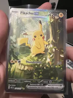 Pokemon TCG Pikachu EX (276/217) SIR Ascended Heroes - Pack Fresh - Image 1