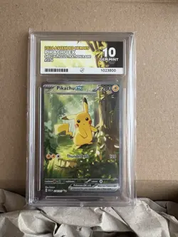 Pokemon TCG Pikachu EX Ascended Heroes SIR 276/217 Ace 10 Perfect 10 Subgrades - Image 1