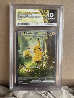 Pokemon TCG Pikachu EX Ascended Heroes SIR 276/217 Ace 10 Perfect 10 Subgrades - Image 3