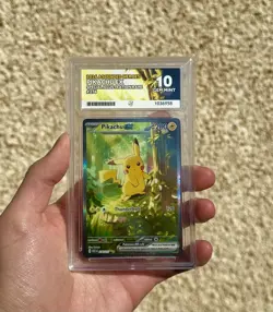 Pokemon TCG Pikachu EX Ascended Heroes SIR 276/217 Ace 10 Perfect 10 Subgrades - Image 1