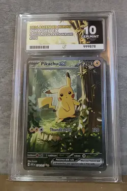 Pokemon TCG Pikachu EX Ascended Heroes SIR 276/217 Ace 10 Perfect 10 Subgrades - Image 2