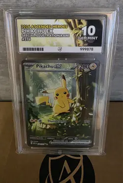 Pokemon TCG Pikachu EX Ascended Heroes SIR 276/217 Ace 10 Perfect 10 Subgrades - Image 3