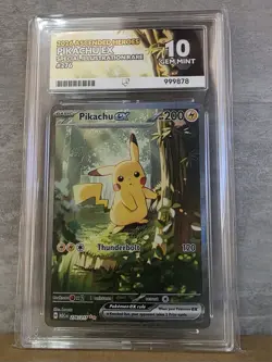 Pokemon TCG Pikachu EX Ascended Heroes SIR 276/217 Ace 10 Perfect 10 Subgrades - Image 5