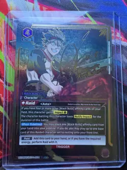 Union Arena Asta SR Black Clover Card UE08BT/BCV-1-004 - Image 1