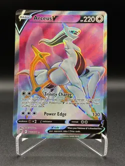 Pokemon Card Arceus V 165/172 Brilliant Stars Full Art Rare Near Mint - Image 1