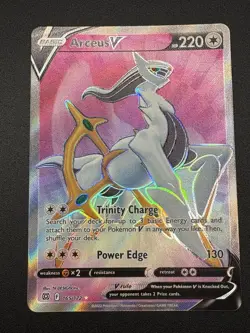 Pokemon Card Arceus V 165/172 Brilliant Stars Full Art Rare Near Mint - Image 3