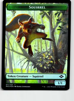 Squirrel // Bird Double-Sided Token 11 // 1 MH2 Magic: The Gathering Foil LP - Image 2