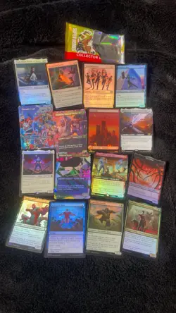 Marvel Super Heroes Magic The Gathering Collector Booster Cards Lot Of 16 Cards - Image 1