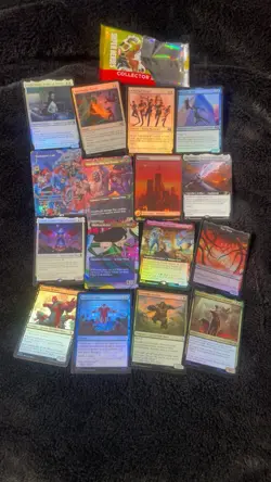 Marvel Super Heroes Magic The Gathering Collector Booster Cards Lot Of 16 Cards - Image 2