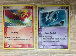 2007 Pokemon Ho-Oh + Lugia (2 Card Set) Holo Pop Series 5 Ungraded - Image 1