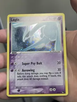 2007 Pokemon Ho-Oh + Lugia (2 Card Set) Holo Pop Series 5 Ungraded - Image 3