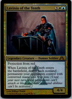 Lavinia of the Tenth 80 Foil Rare Dragon's Maze Magic: The Gathering LP - Image 1