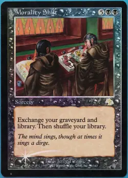 Morality Shift FOIL Judgment PLD Black Rare MAGIC MTG CARD (ID# 516502) ABUGames - Image 1