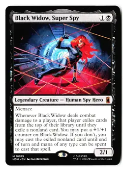 Black Widow, Super Spy 89 Mythic Marvel Super Heroes Magic: The Gathering - Image 1