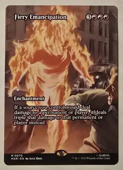 MTG Fiery Emancipation (Borderless) Marvel Universe Eternal-Legal Regular NM - Image 2
