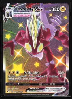 Pokemon Toxtricity VMAX SV113 Shining Fates Shiny Ultra Rare Full Art Holo NM - Image 1