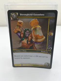 World of Warcraft TCG Stronghold Gauntlets 300/361 Azeroth Epic LP Free Ship! - Image 1
