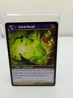 World of Warcraft TCG, Astral Recall, Wrathgate, 73/220, LP - Image 1