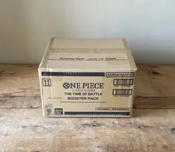 One Piece OP16 The Time Of Battle Sleeved Booster Case 144 - Factory Sealed 🚚💨 - Image 1
