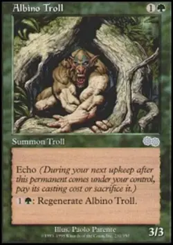 MTG magic cards 2x Albino Troll Urza's Saga Light Play, English - Image 1
