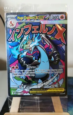 Pokemon TCG Mega Charizard x Ex Promo Card Sealed Mint 023 - Image 1