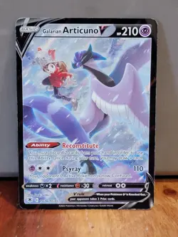 Galarian Articuno V TG16/TG30 Astral Radiance Trainer Gallery Pokemon Card - Image 1