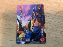 Classic OverPower Wolverine Fighting 6 Power Card PROMO MINT - Image 1