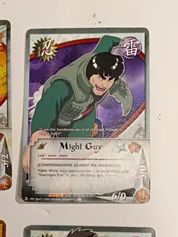 Vtg Naruto CCG 15 Card Lot Hinata Neji Rock Lee Naruto Might Guy Bandai - Image 5