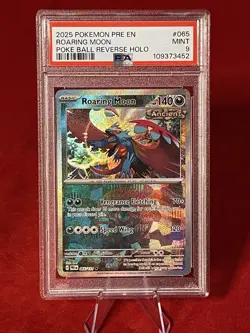 Roaring Moon 065/131 PSA 9 Mint - Poke ball Prismatic Evolutions Pokemon Card - Image 2